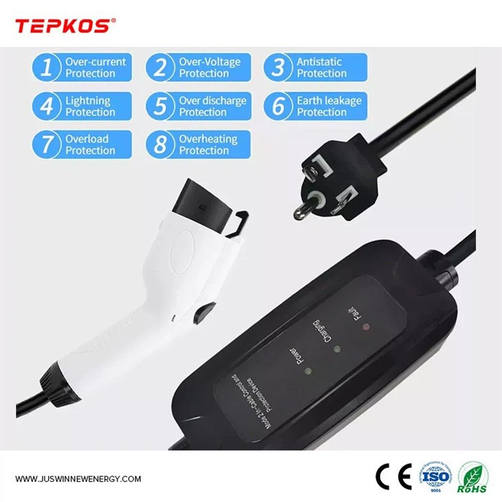 Electric Car Type 2 Portable Ev Charger